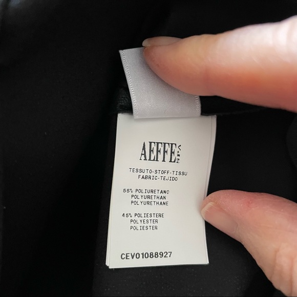 CEDRIC CHARLIER Faux Leather Pencil Skirt Black Size 8 - Picture 11 of 12